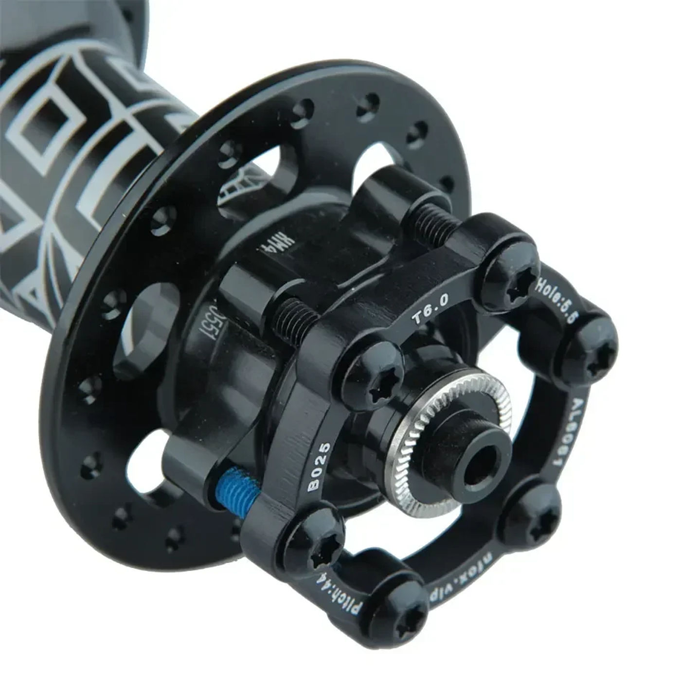 Description Picture 5 of itemElectric Scooter Brake Disc 3 Gaskets Bicycle 6 Holes 2 Washers 4 Hub 5mm Flower Drum Heightening Aluminum Pad Bike Black Washer