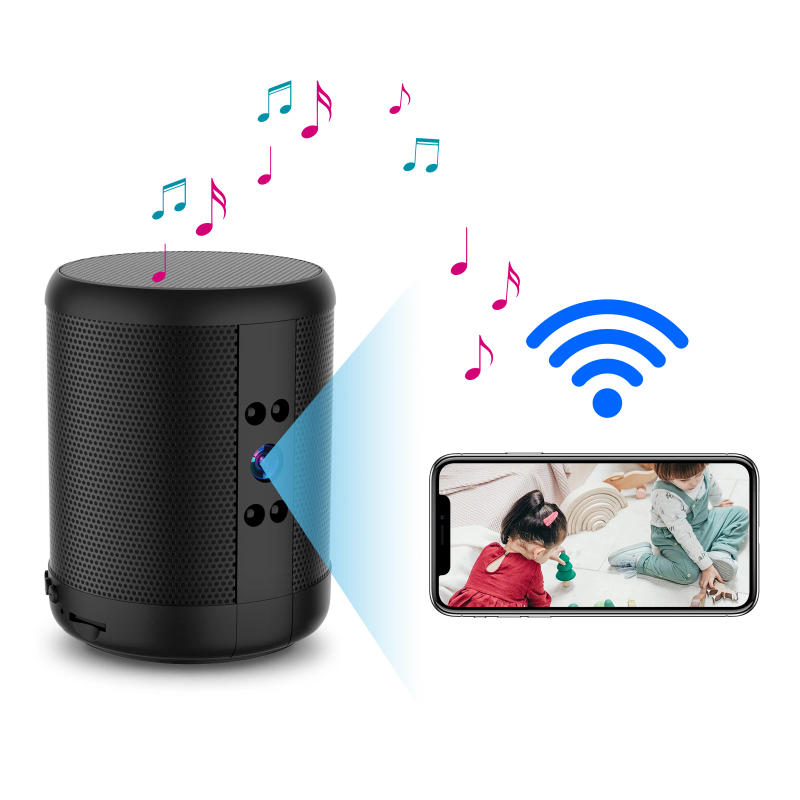 Description Picture 4 of itemMini Home Security Surveillance Camera, 4K HD, WiFi, Bluetooth Speaker, Two-Way Remote Intercom, Night Vision Cam,  Battery