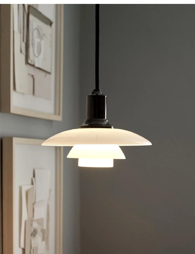 Description Picture 3 of itemCreative Glass Chandeliers Simple Living Room Bedroom Home Decor Modern Hanging Lamp Nordic Flying Saucer Led Pendant Lights