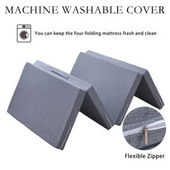 Multi-purpose Sponge Folding Mattress Portable Single Foam Topper Floor Cot Mattress Office Nap Floor Mat Guest Room Bedroom Bed