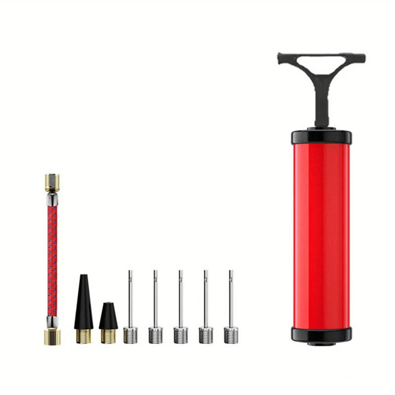 Description Picture 3 of item9pcs Ball Pump Set Flexible Hose Volleyball Football Basketball With Needle Hand Air Pump Durable Balloon Ball Inflator Portable