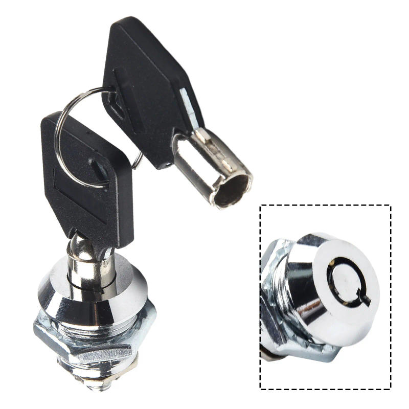 Description Picture 6 of itemHigh Quality Metal Alloy Cylinder Cabinet Locker Cam Lock With 2 Keys Security Lock Filing Cabinet Post Mailbox Drawer Locker