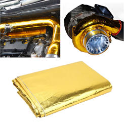 Self Adhesive Reflective Tape High Temperature Heat Shield Wrap Tape Thermal Insulation for Wrapping Wires Fuel Lines