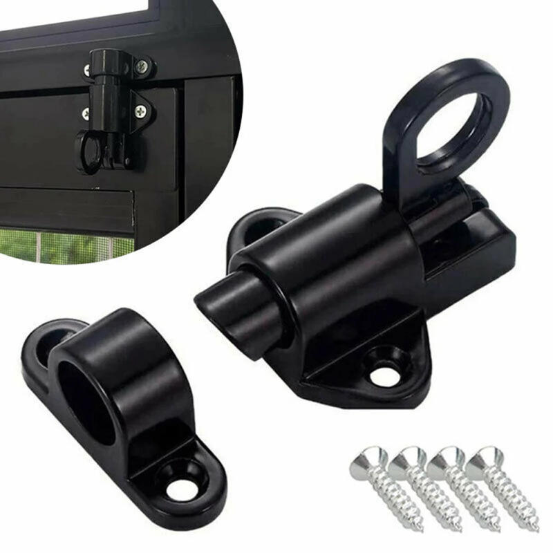 Description Picture 6 of itemAutomatic Spring Door Lock Latch Window Gate Door Bolt Safety Latch Hasp Aluminum Alloy Sliding Lock Door Casement Bolt Hardware