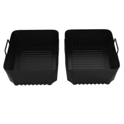 2Pcs Air Fryer Silicone Liners for Ninja AF500 Air Fryer Non-Stick Air Fryer Basket Accessories Reusable AirFryer Liners