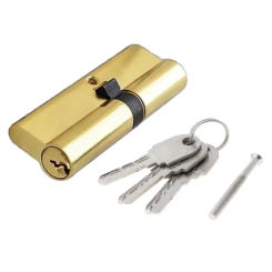 Double Lock Door Security Cylinder Key Anti-theft Entrance Door Lock Extension Core 70*29mm Anti-theft Function