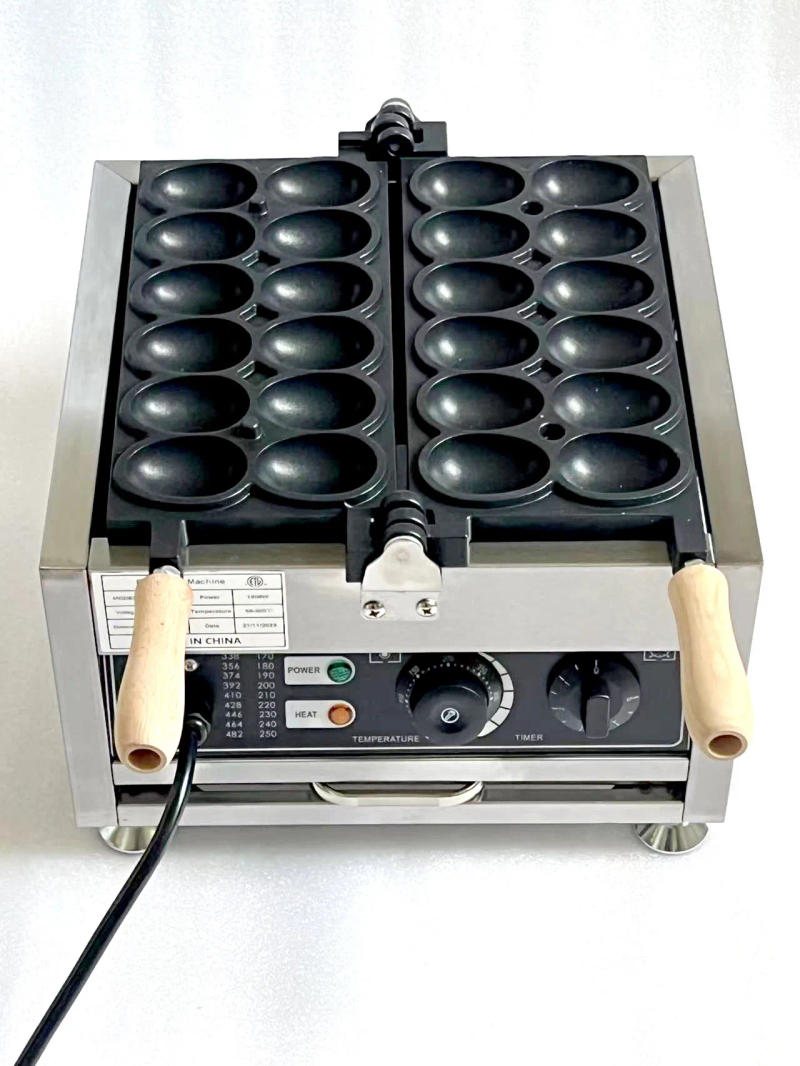 Description Picture 2 of itemCommercial Electric Egg Puff Waffle Iron Maker 12 PCS Cute Egg Waffle Machine Non-Stick Egg Waffle Maker for Business Use