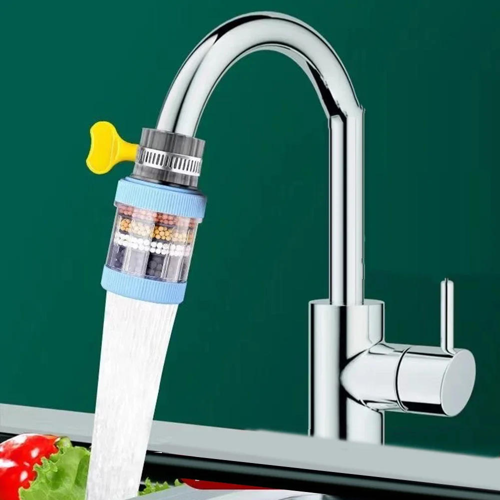 Description Picture 2 of item6 Layers Universal Kitchen Faucet Purifier Tap Filter Water Saving Bubbler Activated Carbon Filtration Shower Head Nozzle Filter