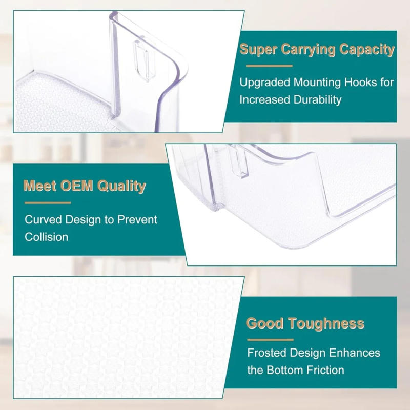 Description Picture 6 of itemDA63-09775A DA97-20984A Refrigerator Door Shelf Bin (Upper Right) for Samsung RF27T5241SR, RF28T5001SR, RF27T5241SG, RF27T5201SR