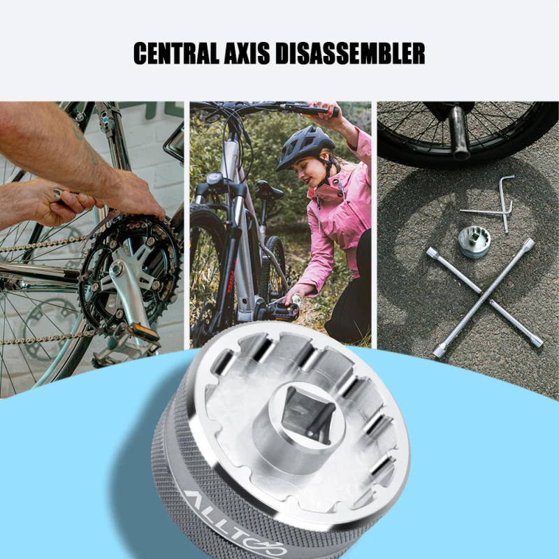 Description Picture 6 of item‎Aluminum Bottom Bracket Tool for Trek T47BB 12t 16t  Ratchet Wrench 2 in 1 T47 Lightweight Cycling Gentral Axis Disassembler