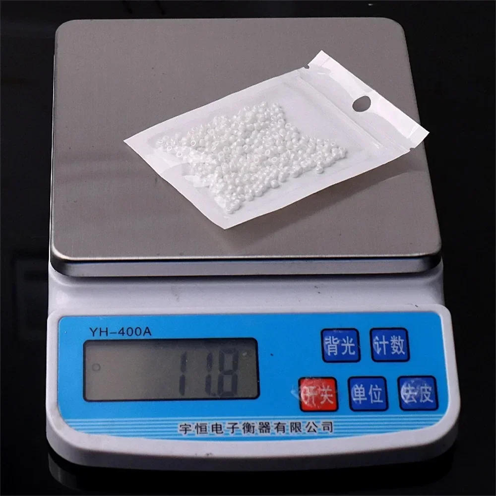 Description Picture 6 of itemWhite Series Czech Glass Seedbeads Multi Size 1.5mm 2mm 3mm 4mm Round Spacer Beads For DIY Jewelry Making Garments Accessories