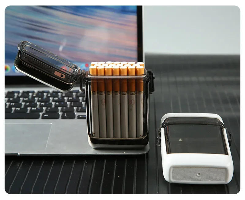 Description Picture 3 of itemSealed Moisture-proof Waterproof Transparent Cigarette Case 20 Cigarettes Fashion Cigarette Accessories