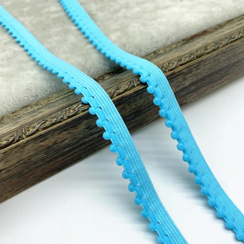 Description Picture 5 of item10mm Elastic Band Nylon  Ribbon Underwear straps Bra Strap Dress Sewing Lace Trim Garment Accessory Hair Bands DIY