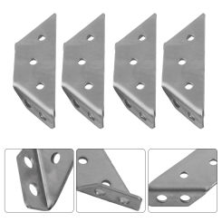High Quality Corner Brackets Protector Stainless Steel Tripod 2mm 4PCS Electroplating Process Furniture Corner