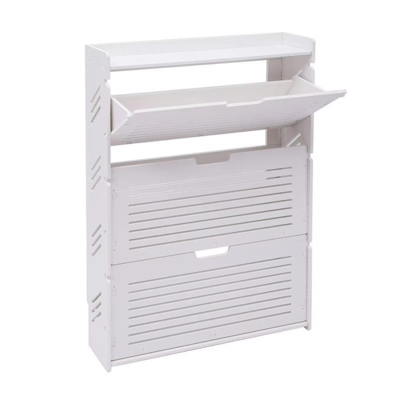 Description Picture 6 of itemEntryway Footwear Stand Rack Flip- Shoe Shoe Cabinet With Concealed Handle Drawers Space-Saving Dustproof Shoe Rack