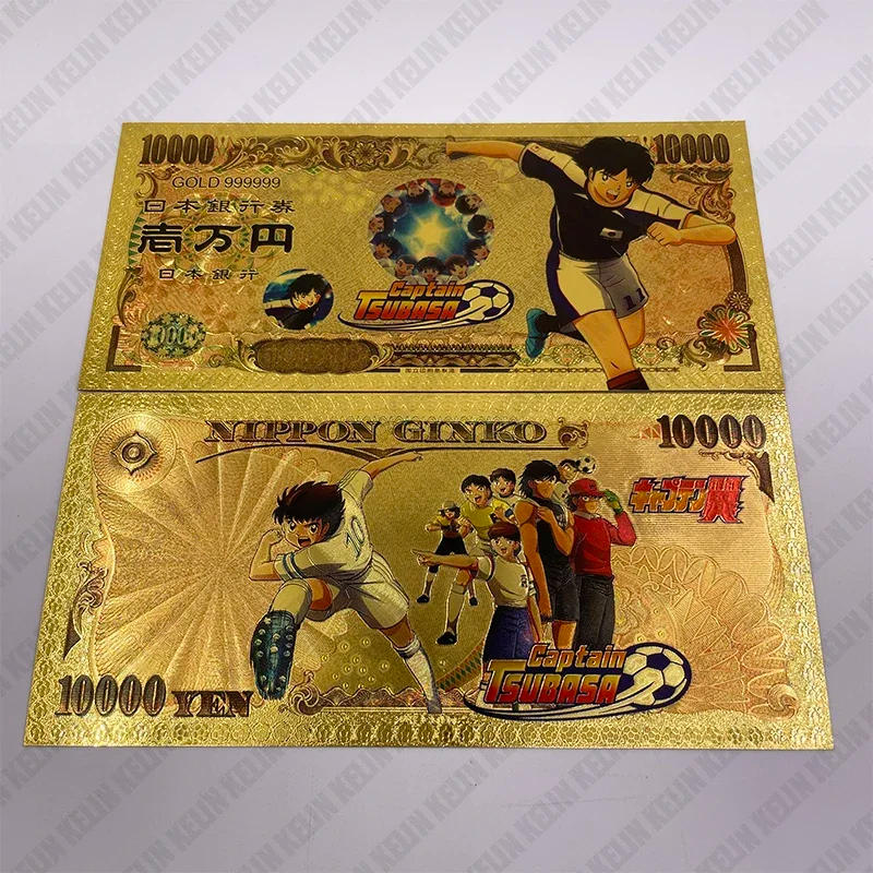 Description Picture 2 of itemWe Have More Manga Japan 5 Designs Captain Tsubasa Anime 10000 Yen Gold Banknotes Classic Childhood Memory Collection Gift