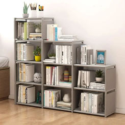 Simple Bookshelf Multi-Level Assembly Storage Vertical Cabinet Economic Floor Book Rack Bookshelf Portable Book Cd Rack Bookcase