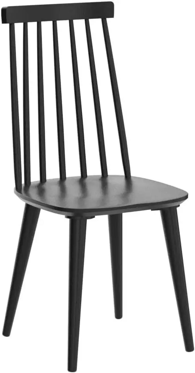 Description Picture 5 of itemDining Chairs Set of 4 Wood Dining Room Chair Black Spindle Side Kitchen Room Country Farmhouse Chairs Black