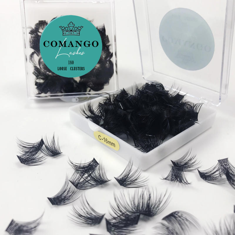 Description Picture 4 of itemCluster Lashes Individual Lashes Loose Fan Lash Extensions Lash Clusters C/D Curl 10/12/14/16/18mm DIY Eyelash Extensions