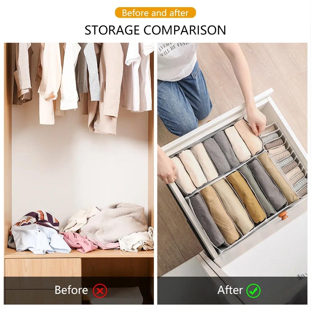 Description Picture 3 of itemJeans Organization Storage Box Closet Organizer Clothing Organization System Drawer Organizers Cabinet Pants Storage Organizer