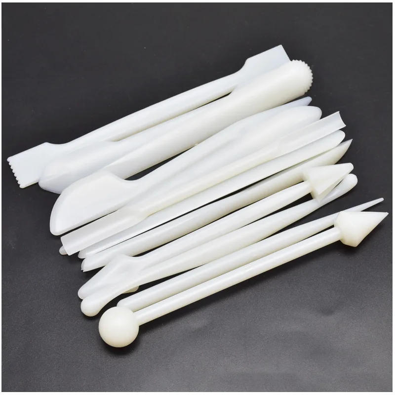 Description Picture 6 of item12pcs/set Carving knife Sugarcake Plastic Knife Flower Modelling Cutting Engraving Tool DIY Cake Decoration Accessories Bakeware