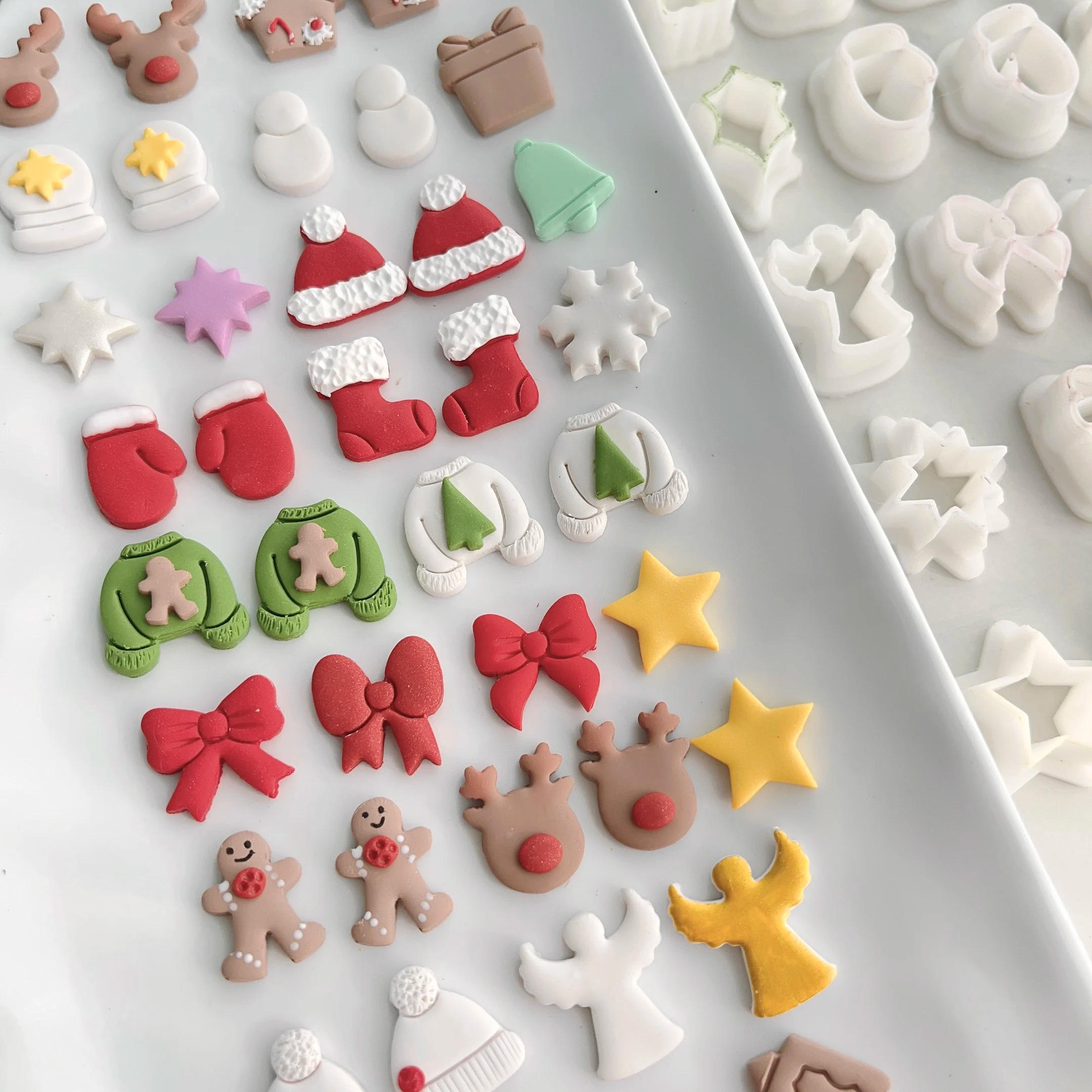 Description Picture 3 of itemDIY Christmas Snowman Polymer Clay Cutter Soft Pottery DIY Earrings Jewelry Pendant Cutting Mold Jewelry Modeling Pottery Tool