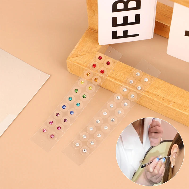 Description Picture 2 of item20pcs Ear Care Seeds Acupuncture Auricular Disposable Ear Stickers Massage Therapy Needle Patch Auricular Auriculotherapy