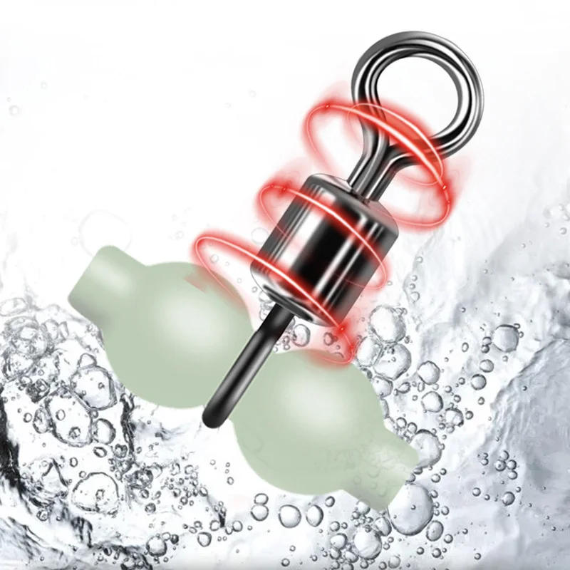Description Picture 3 of item10Pcs/lot Luminous 3 Way Fishing Swivels Sea Fishing Accessories Rolling Swivels Connector Fishing Hook