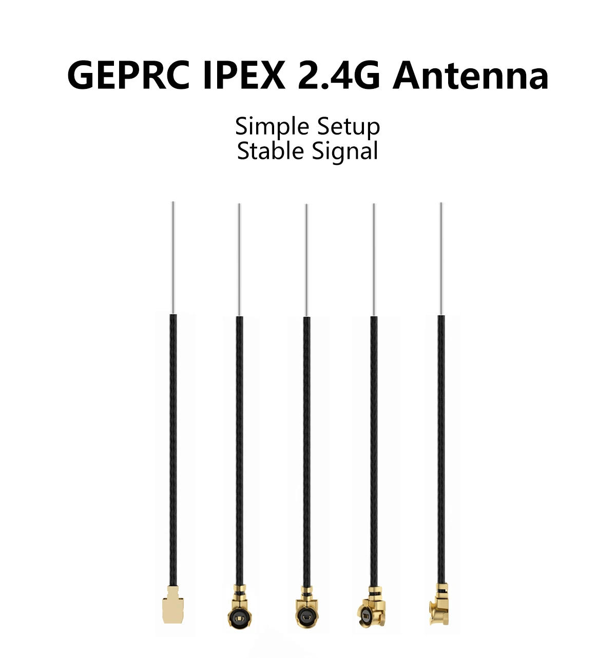 Description Picture 2 of itemGEPRC IPEX 5.8G Copper Tube Antenna IPEX 2.4G Connector 5.8GHz DIY RC Lower Impedance FPV Quadcopter Drone Freestyle Parts