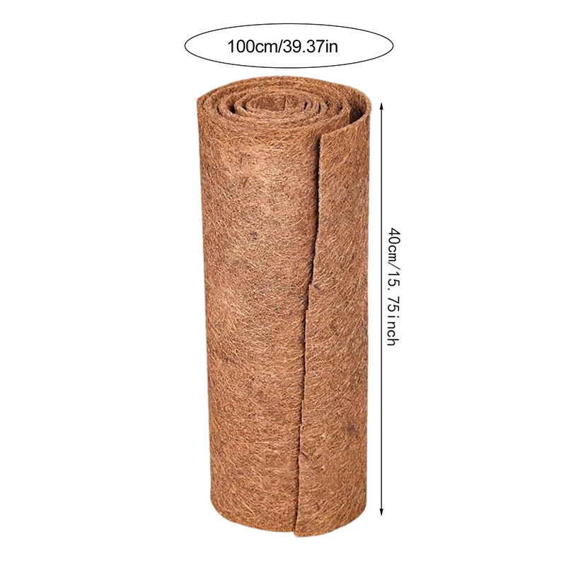 Description Picture 2 of itemCarpet Soft Warm Natural Coconut Palm Fiber Liner Bulk Roll Flower Basket Flowerpot Household Products Wall Pet Reptile Mat