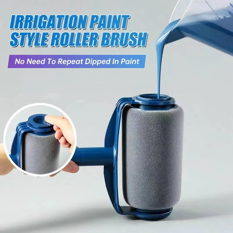 Description Picture 2 of itemAdjustable Wall Decorative Paint Roller Filling Paint Tyle Paint Rollers Paint One Wall A Time Portable Latex Paint Roller Brush