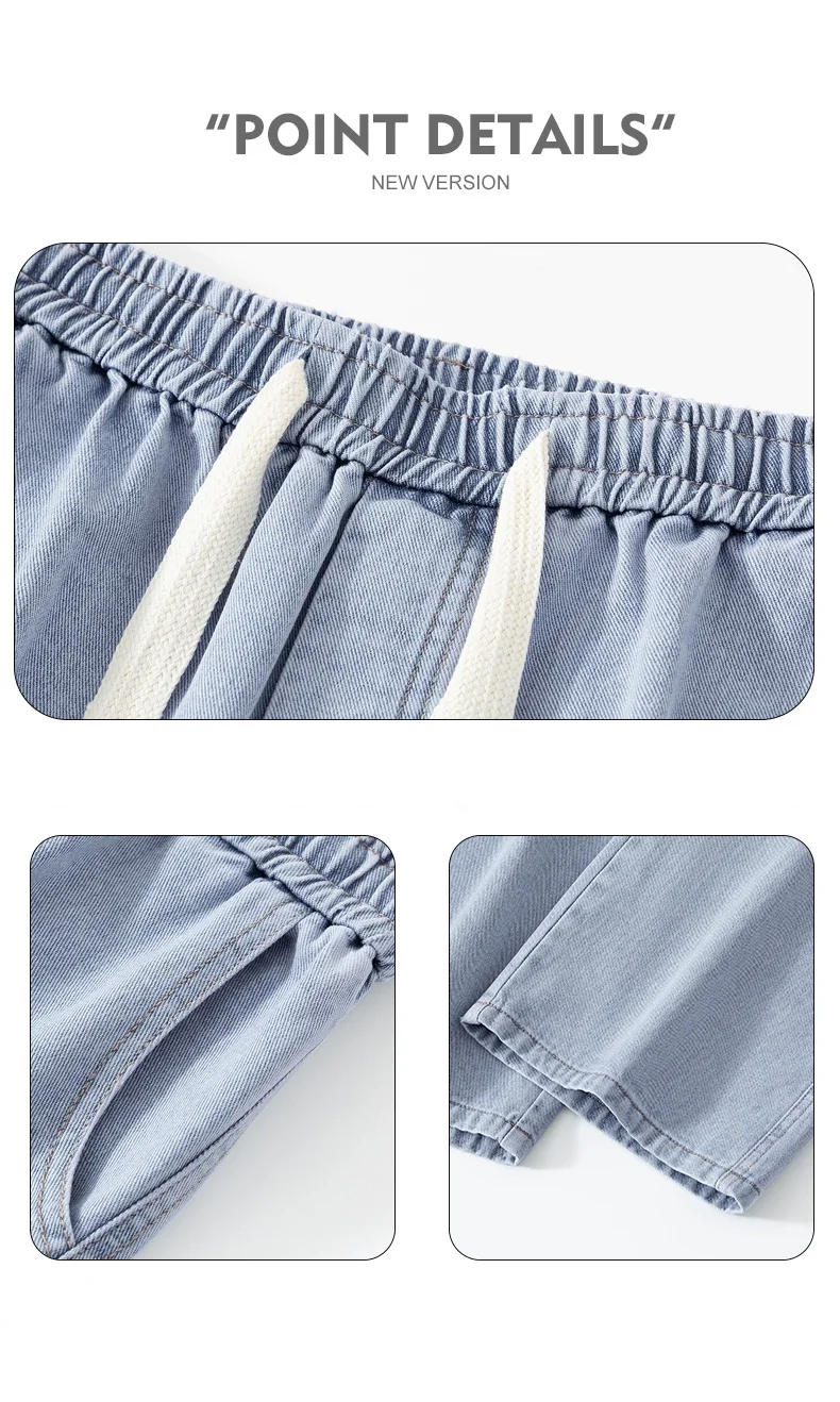 Description Picture 4 of itemAutumn New Men Cargo Jeans Baggy American High Street Y2K Multi-pocket Youth Overalls Fashion Streetwear Vintage Wide Leg Pants