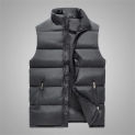 Womens Cotton Vests Coat 2024 Autumn Winter Solid Jacket Simple Puffer Parkas Women Sleeveless Waistcoat Down Cotton Jackets