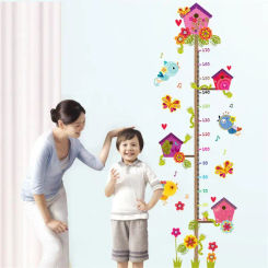 Cartoon Height Measure Wall Sticker Kids Height Sticker Child Growth Ruler Chart Wallpaper for Kids Room Decor Home Decoration