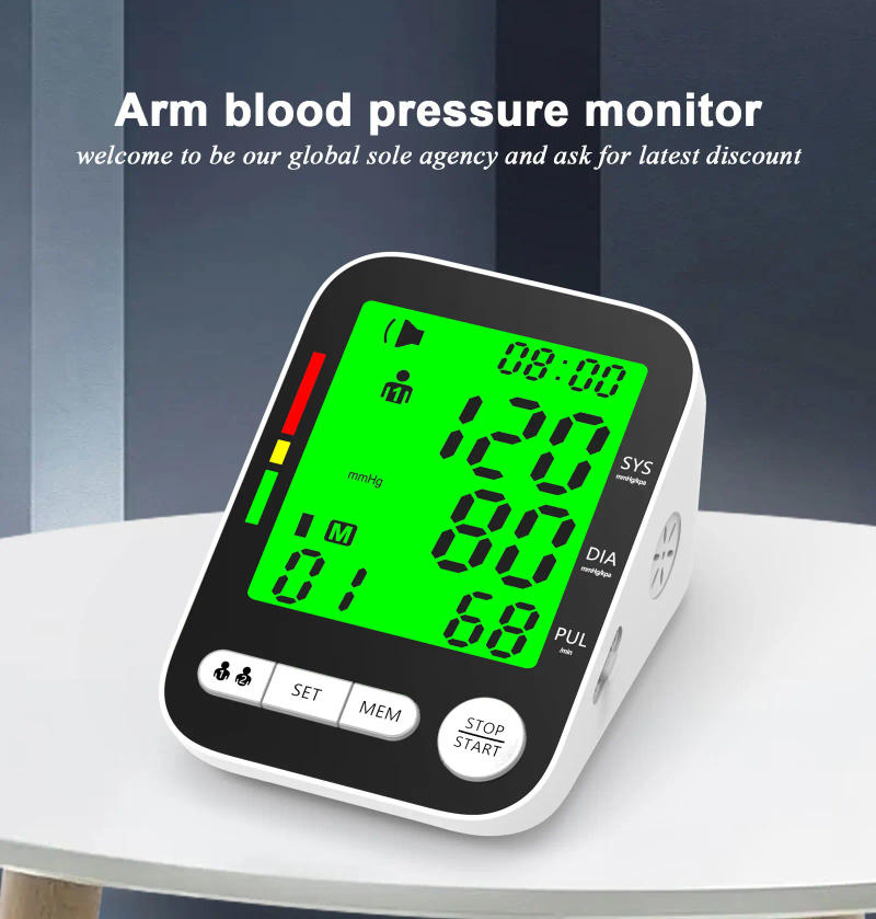 Description Picture 2 of itemHigh Accurate Blood Pressure Monitor Digital Sphygmomanometer Bp Monitors Electronic Tonometer Arm Cuff Talking BPM Tensiometer