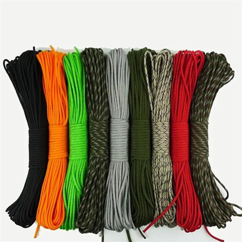 Description Picture 3 of item7/9 Bracket Core Parachute Rope For Survival Parachute Rope Lanyard Camping Rock Climbing Camping Rope Hiking Clothesline