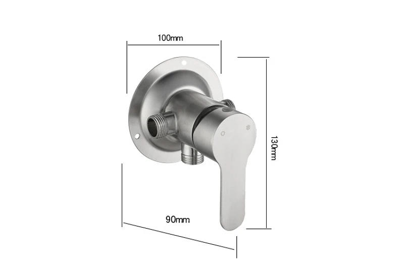 Description Picture 2 of itemWall Shower Faucet Control Valve Switch Stainless Steel Exposed Shower Faucet Toilet Bathroom Solar Water Heater Mixing Valve
