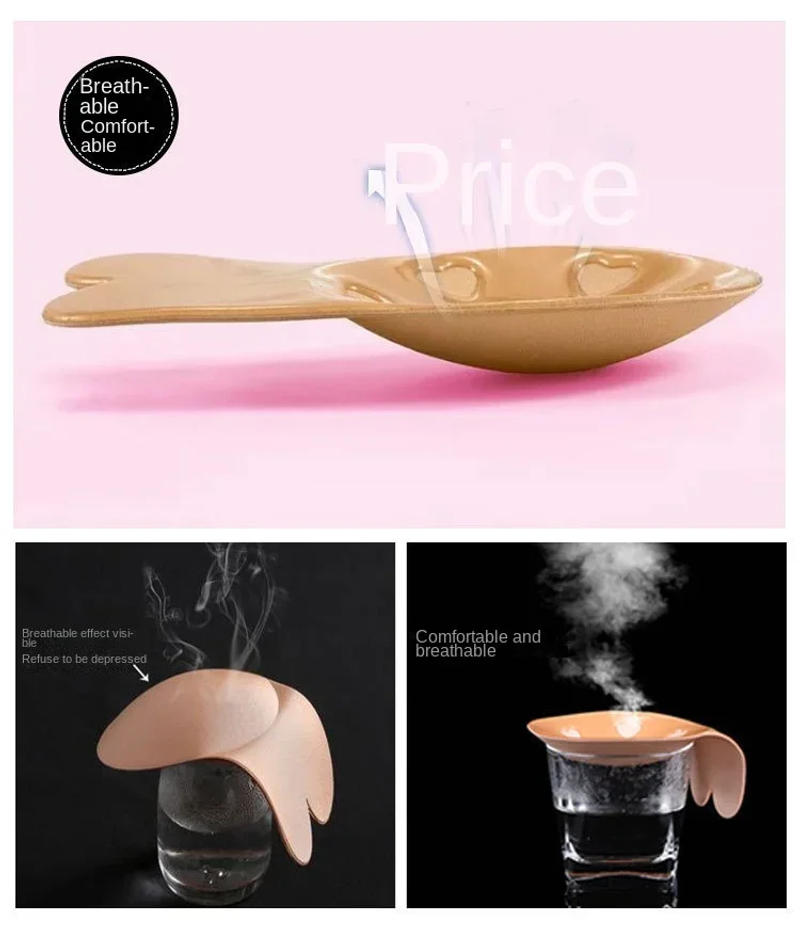 Description Picture 4 of itemWomen Push Up Bras Silicone Strapless Invisible Bra Reusable Sticky Breast Lift Tape Rabbit Self Adhesive Nipple Cover Bra Pads