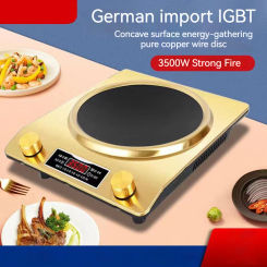 Household Induction Cooker 3500W High-power Intelligent Concave Cooking Commercial 220V Intelligent Timing