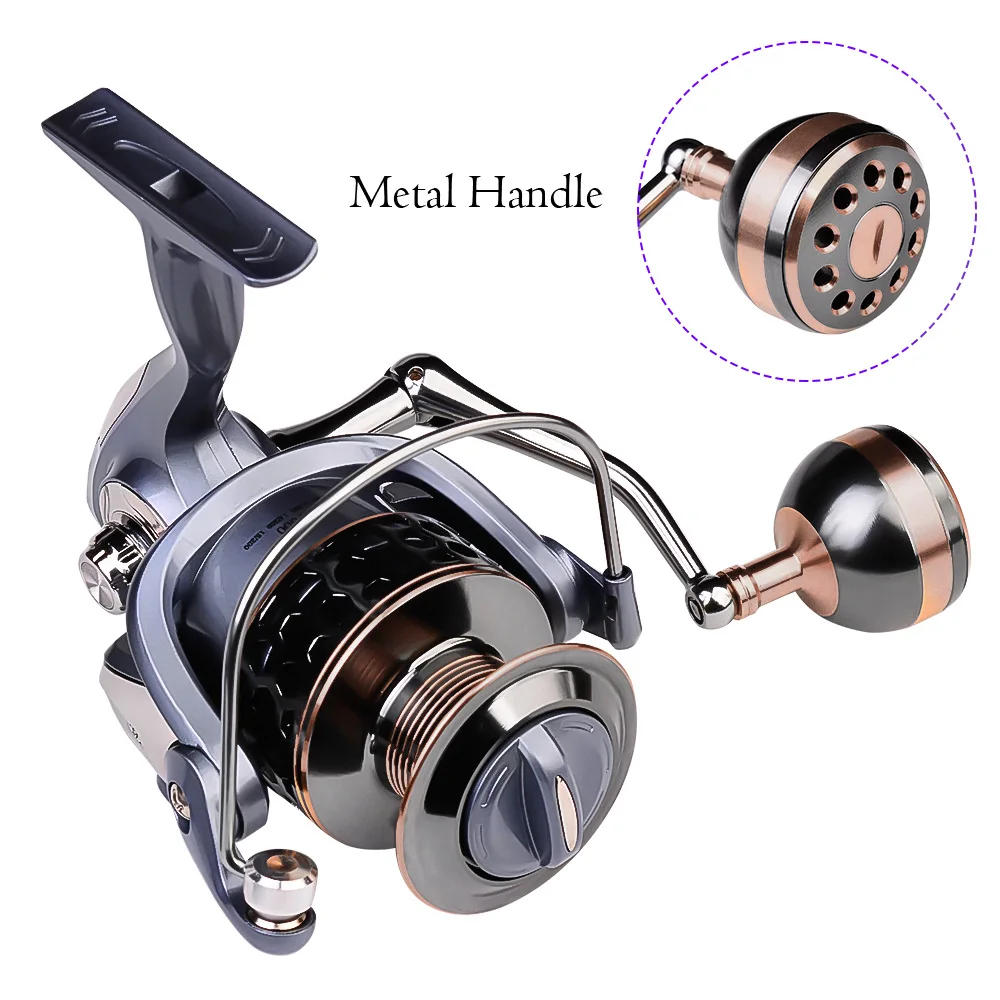 Description Picture 2 of itemDR Full Metal Line Cup Fishing Reel LUYA SPINNING WHEELS SEA ROD REELS Front Unloading Spinning Wheel 3BB 5-10kg Pulling Power