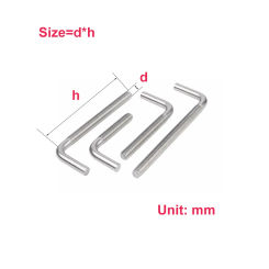 304 Stainless Steel 7-Shaped Screw/Right Angle Screw/l-Shaped Screw  Anchor Bolt