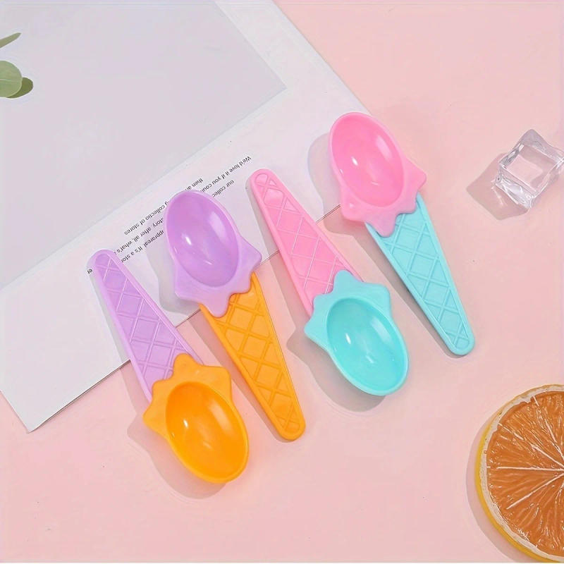 Description Picture 5 of item2pcs-New Ice Cream Bowl Spoon Set Durable Children Gifts Lovely Dessert Bowl DIY Ice Cream Tools icecream bowl+spoon