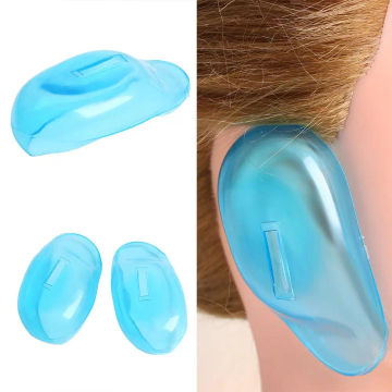 1pair/2pcs Hot Styling Tool Blue Color Barber Protect Ear Cover Salon Accessories Hair Dye Shield Noise Protector