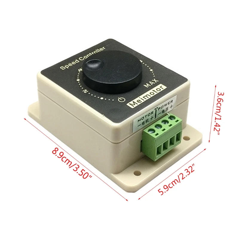 Description Picture 4 of itemMotor Speed Controller PWM C Motor Governor 12V 24V 48V 20A High Power Controller Waterproof Controller Regulator