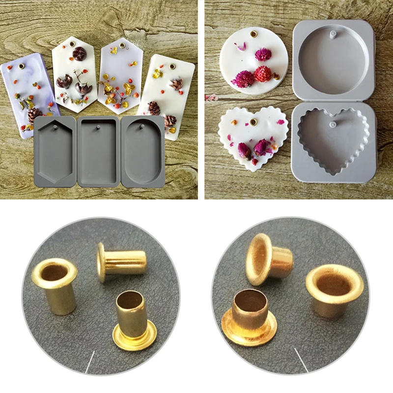 Description Picture 2 of item20Pcs Candle Wax Buttonhole Kit Durable Metal Candle Eyelet Grommets DIY Scented Candle Tablets Making Tool Accessories