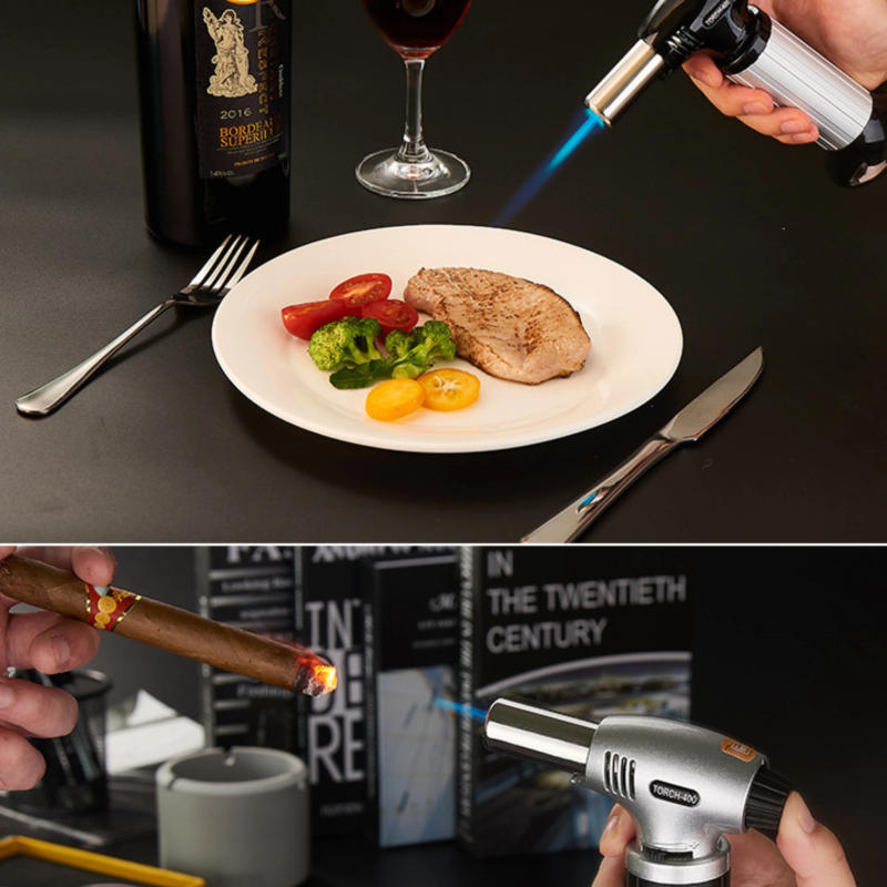 Description Picture 4 of itemTorch Refillable Butane Torch Lighter Kitchen Torch Cooking Torch for Food Baking Crafts BBQ Creme Brule,No Butane Giveaway