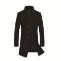 2023 High Quality New Fashion Everything Trend Trench Coat Men's Winter Wool Coat Men's Middle Age Thick Woolen Coat  M-4XL