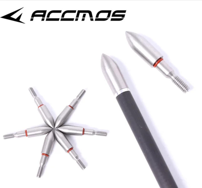 Description Picture 4 of item12/24pcs 100 / 125Grain Stainless Steel Arrow Head Archery Arrow Point For ID 6.2  OD 7.5mm arrow shaft  Arrow  Tips Accessory