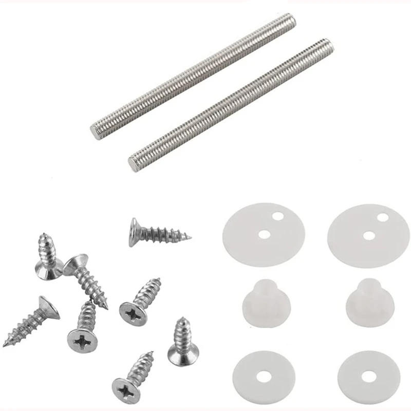 Description Picture 2 of item1 Pair Toilet for Seat Hinge Replacement Parts Mountings with Screws Bolts and Closestool Hinge Mountings Hardware