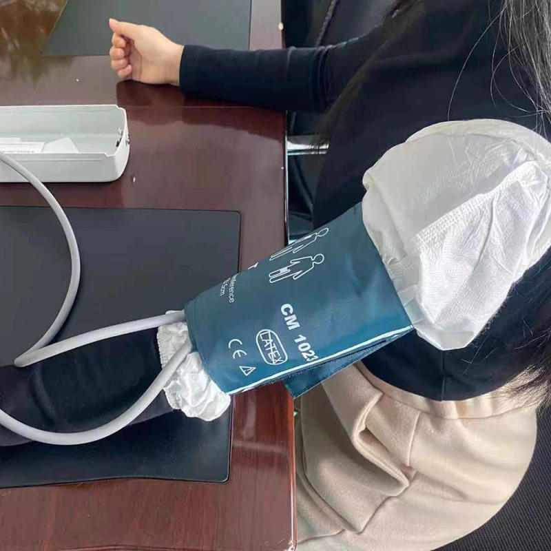 Description Picture 4 of item6 Sizes Nylon Blood Pressure Cuff Single Tube Nylon Oxford Patient Monitor NIBP Cuff BP Meter Pipe Length 30cm